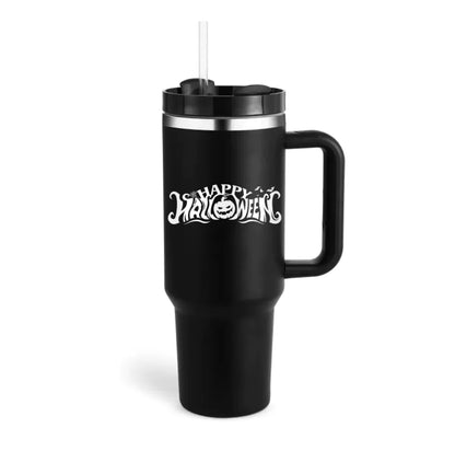 40oz Insulated Tumbler with Handle and Straw