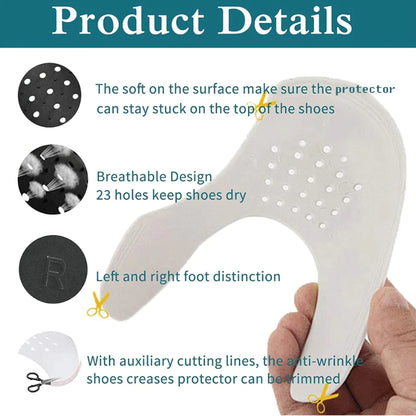 5 Pairs Shoe Protector Anti Crease Force Fields Cover Toe Cap Creasing Decreaser