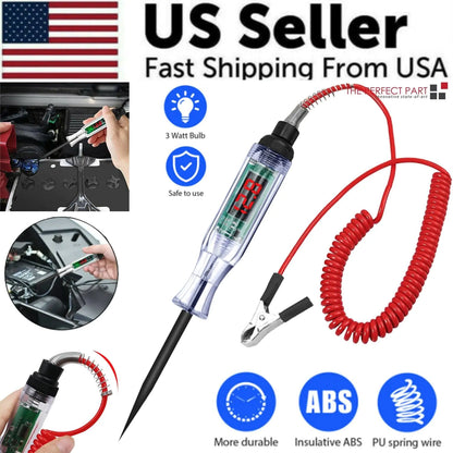 Digital Electric Voltage Circuit Tester Automotive Test Light Car Truck 6-24V US