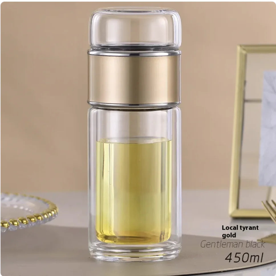 Double-layer Borosilicate Glass Tea Infuser