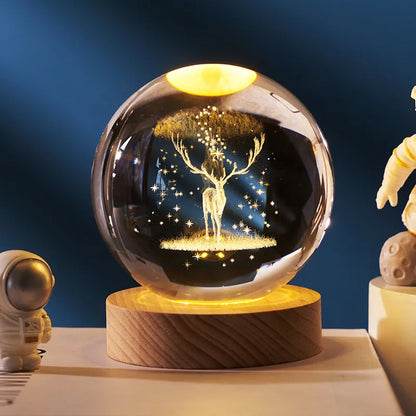 Crystal Ball Night Lamp Projection