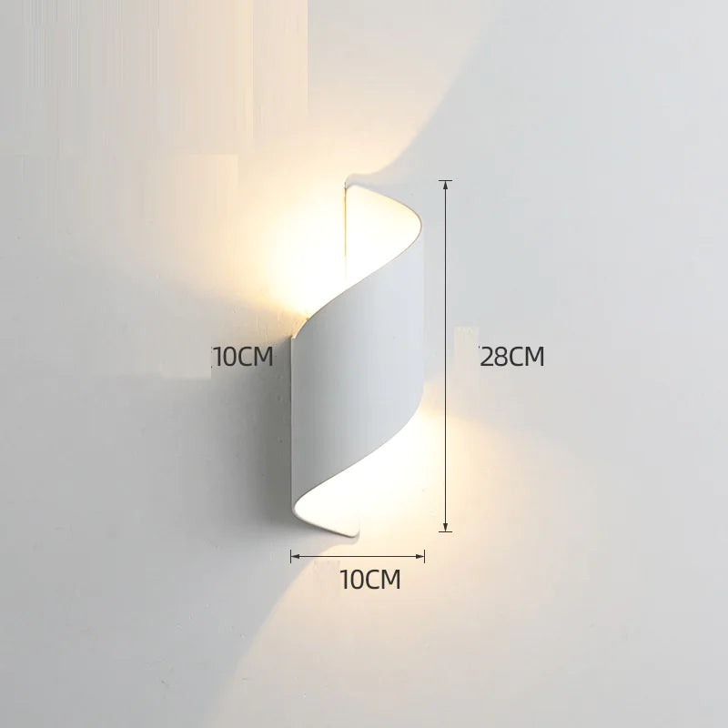 Waterproof Solar-Powered LED Wall Light