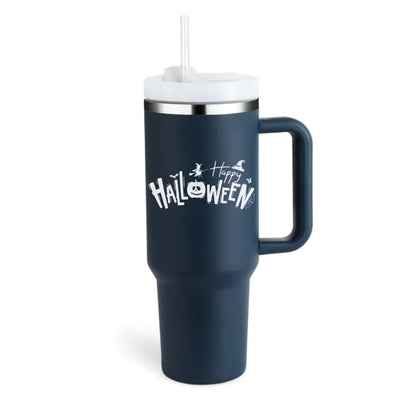 40oz Insulated Tumbler with Handle and Straw