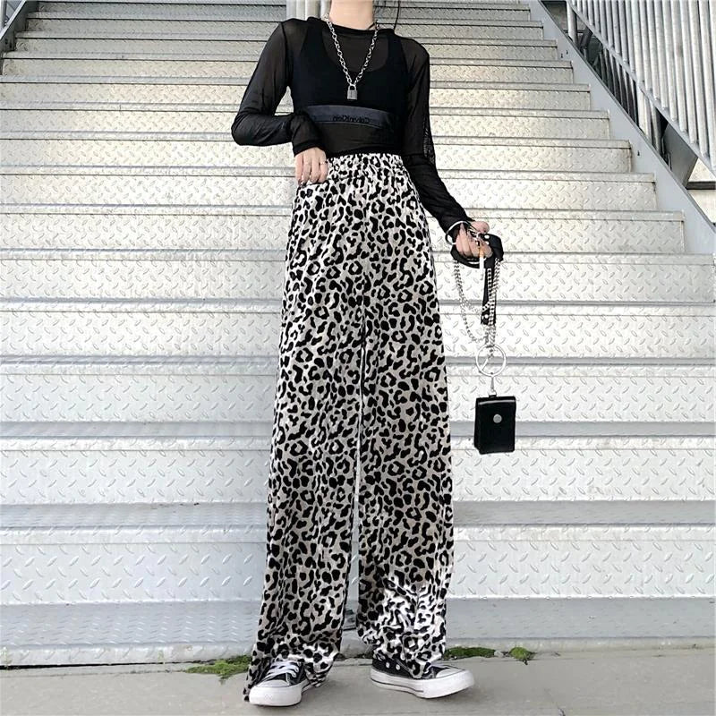 High-Waisted Loose Fit Wide-Leg Pants