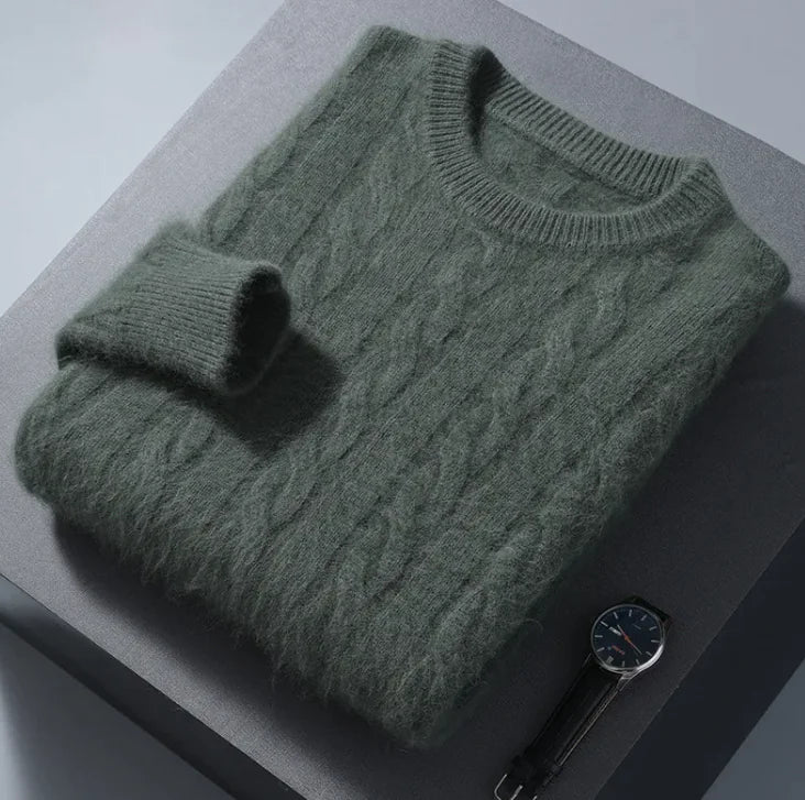 Solid Color Base Mink Sweater