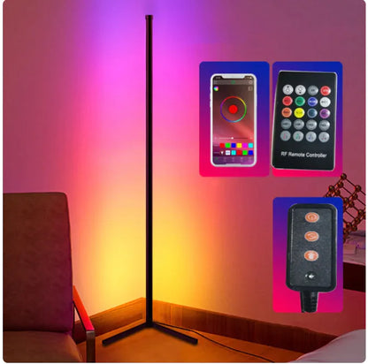 Symphony RGB Smart Corner Floor Lamp with Bluetooth &amp; App Control