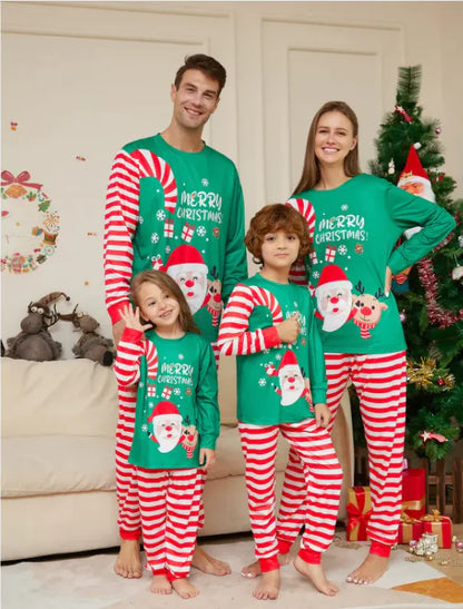 Festive Santa Family Sleepwear Set