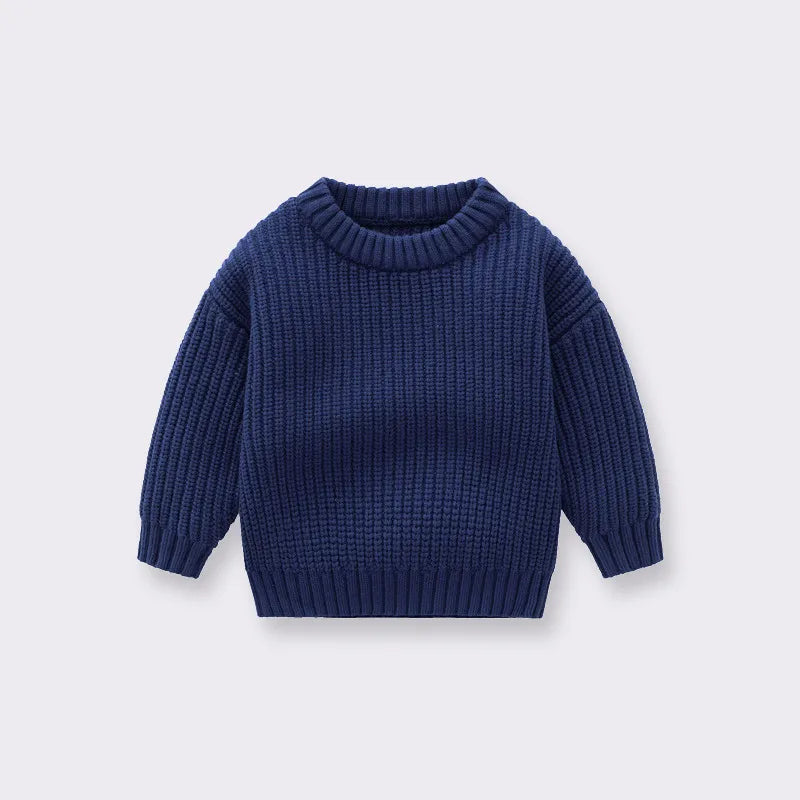 Baby Boys Girls Children Autumn And Winter Loose Knitted Coat Sweater