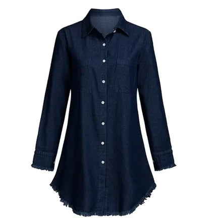 Fringe Edge Denim Shirt