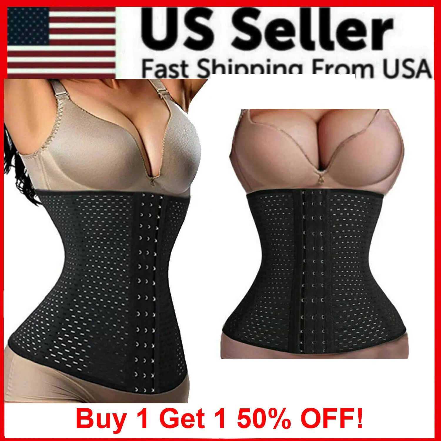 Corset Waist Trainer Training Shaper Body Shapewear Underbust Cincher Tummy Belt