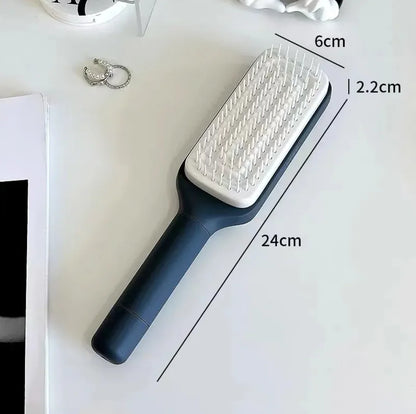 4-in-1 Self-Cleaning Hairbrush