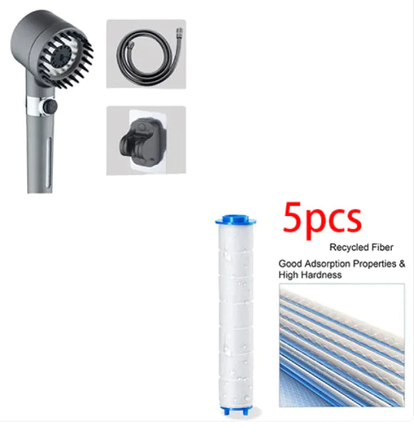 3-Mode High Pressure Shower Head