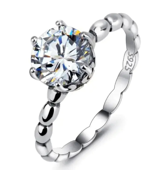 925 Silver Diamond Ring