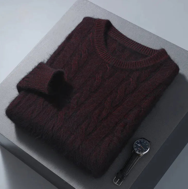 Solid Color Base Mink Sweater