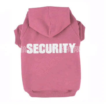 Fleece hooded dog sweater