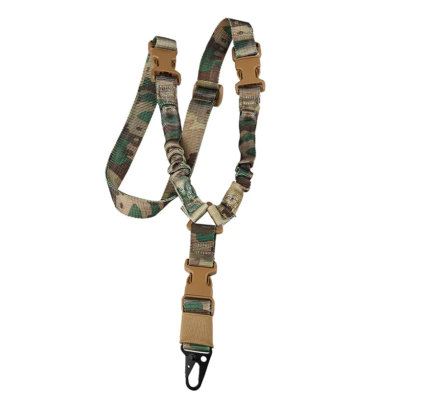 Heavy Duty Tactical Single Point Gun Rifle Sling Adjust &amp; Quick Detach QD Buckle