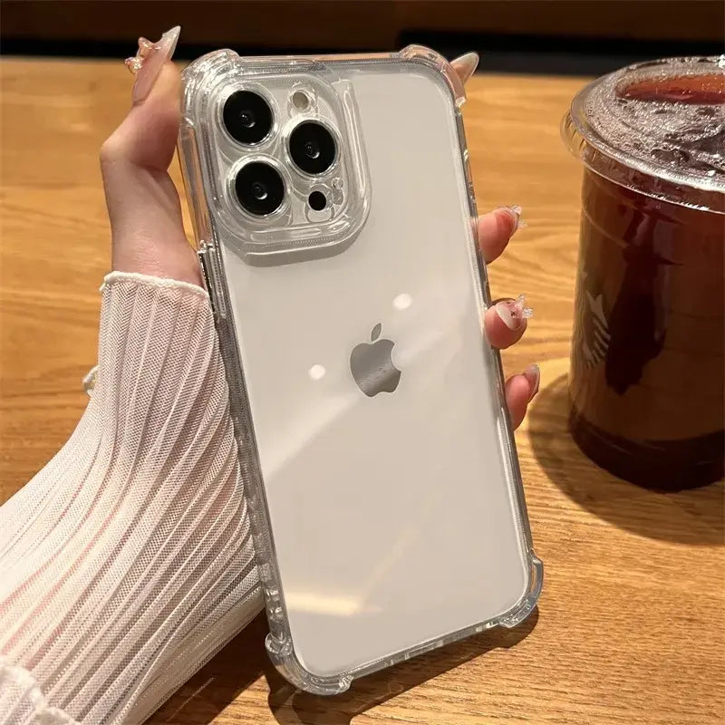 Transparent Shockproof Case for iPhone