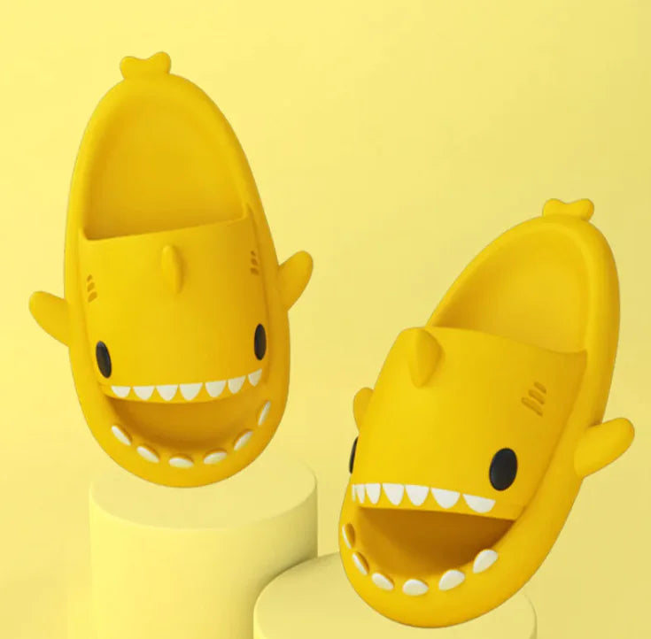 Adult Shark Cartoon Slippers, Indoor Outdoor Funny Slippers